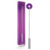 Fouet Ouch! Leather Circle Tipped Metal Crop Violet