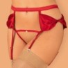 Jarretelgordel en string met open kruis Rubinesa Obsessive 40-42 L/XL