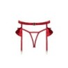 Jarretelgordel en string met open kruis Rubinesa Obsessive 40-42 L/XL