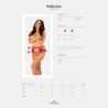 Rubinesa Obsessive 40-42 L/XL Avohaarainen Sukkanauhaliivi Ja Stringit