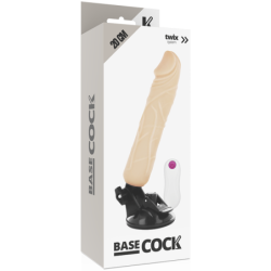 Realistisk Vibrator med Fjernbetjening Naturlig 20 Cm -O- 4 Cm