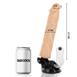 Realistični Vibrator z Daljinskim Upravljalnikom Naraven 21 Cm -O- 4 Cm