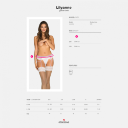 Porte-jarretelles Lilyanne Obsessive Blanc 36-38 S/M