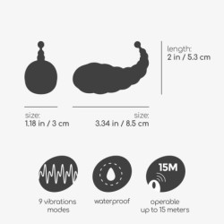 Cocoon Vibrační Vajíčko Dobíjecí S Bezdrátovým Dálkovým Ovládáním Crushious Černá