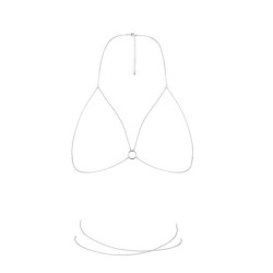 Body Chain Сутиен The Magnifique Collection Bijoux Indiscrets Сребрист