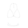 Body Chain Reggiseno The Magnifique Collection Bijoux Indiscrets Argentato