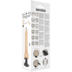 Realistický vibrátor s diaľkovým ovládaním, prirodzený s testikulami 19,5 cm -O- 4 cm
