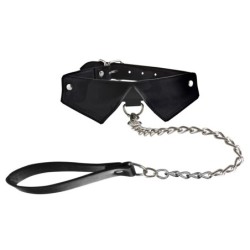 Kakla siksna ar pavadu Ouch! Exclusive Collar With Leash Melna