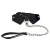 Kakla siksna ar pavadu Ouch! Exclusive Collar With Leash Melna