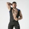 Gilet con cappuccio blu Locker Gear 42 XL