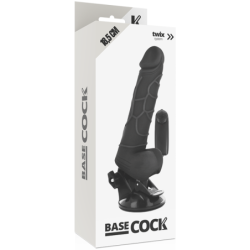 Vibrador Realistico Control Remoto Negro 18.5 Cm -O- 4Cm