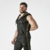Gilet con cappuccio color cachi Locker Gear 44 XXL
