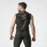 Gilet con cappuccio color cachi Locker Gear 46 3XL