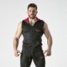 Gilet con cappuccio rosso Locker Gear 42 XL