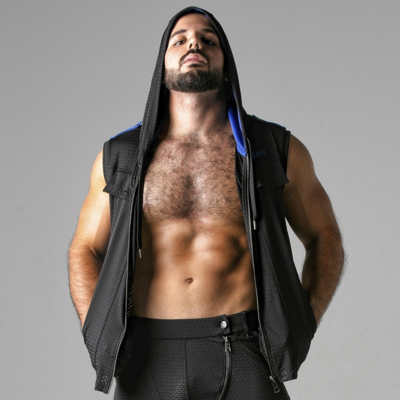 Vestă Look At Harder Hoody Albastru Locker Gear 40 L