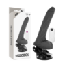 Realistični Vibrator z Daljinskim Upravljalnikom Črn 19 Cm -O- 4 Cm