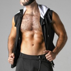 Valge Locker Gear 40 L kapuutsiga vest Look At Harder