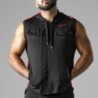 Czerwona bluza z kapturem Look At Harder Hoody Locker Gear 38 M