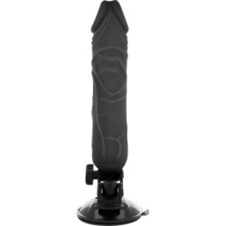 Realistlik vibraator kaugjuhtimispuldiga must 20 cm -O- 4 cm