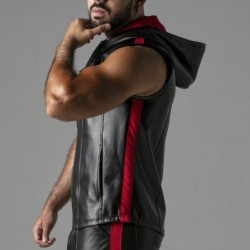 Didelis Raudonas Džemperis su Gobtuvu Locker Gear 42 XL