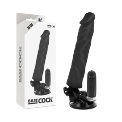 Realistični Vibrator z Daljinskim Upravljalnikom Črn 21 Cm -O- 4 Cm