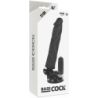 Realistični Vibrator z Daljinskim Upravljalnikom Črn 21 Cm -O- 4 Cm