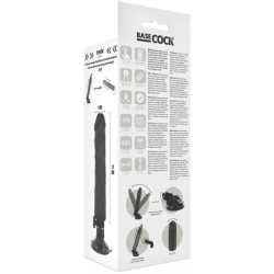 Realistični Vibrator z Daljinskim Upravljalnikom Črn 21 Cm -O- 4 Cm