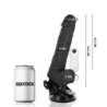 Realistični Vibrator z Daljinskim Upravljalnikom Črn Z Modami 19.5 Cm -O- 4 Cm