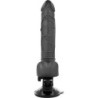 Realistischer Vibrator Fernbedienung Schwarz Mit Hoden 19.5 Cm -O- 4 Cm