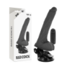 Realistični Vibrator s Daljinskim Upravljanjem Crni s Testisima 20 Cm -O- 4 Cm