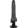 Realistic Black Remote Control Vibrator With Testicles 20 Cm -O- 4 Cm