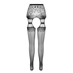 Ciorapi cu Efect de Jartieră S027 Albi Erotic Line Passion