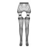 Kousen met Jarretel-effect S027 Zwart Erotic Line Passion