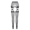 Kousen met Jarretel-effect S027 Zwart Erotic Line Passion