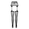 Nogavice z učinkom podvezic S028 Bele Erotic Line Passion