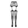 Kousen met Jarretel-effect S028 Zwart Erotic Line Passion