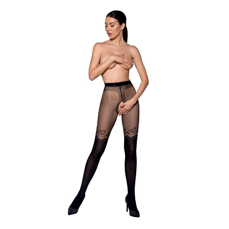 Ciorapi Tiopen 012 Negru (20/40 Den) Passion 3/4