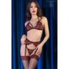 Set 4Pcs Cr-4468 Nero e Rosso 36-38 S/M