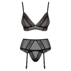 Obsessive 862-Seg Fekete szett 36-38 S/M