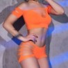 Conjunto Cr-4433 Naranja 36-38 S/M