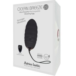 Ocean Breeze 2.0 Вибриращо Яйце с Дистанционно Управление, Черно, Презареждащо се