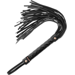 Black Edition Vegan Leder Zweep