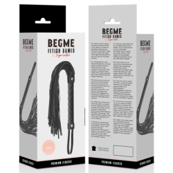 Black Edition Vegan Leder Zweep