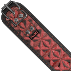 Red Edition Collar with Chains and Nipple Clamps with Neoprene Lining