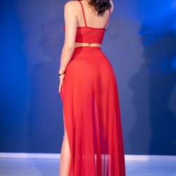 Conjunto Cr-4850 Vermelho Chilirose 36 S