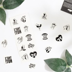 Set De 10 Tattoos Temporales - Kinky Collection Chic Tattoo Secret Play