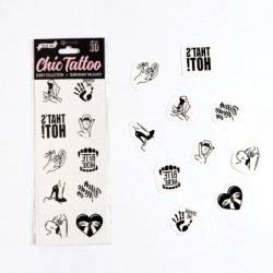 Set de 10 Tatuatges Temporals - Kinky Collection Chic Tattoo Secret Play