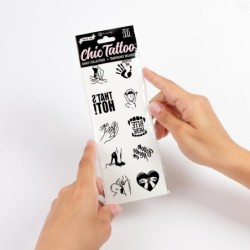 Set de 10 Tatuatges Temporals - Kinky Collection Chic Tattoo Secret Play