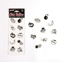 Set di 10 Tatuaggi Temporanei - Spicy Collection Chic Tattoo Secret Play