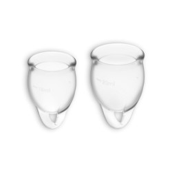 Conjunto De 2 Copas Menstruales Feel Confident Satisfyer Transparente